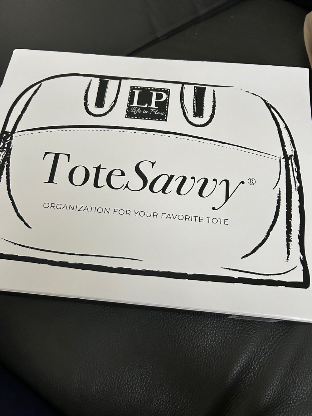 ToteSavvy Black Tote Organizer Insert